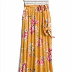 brooke 2fer knit maxi dress